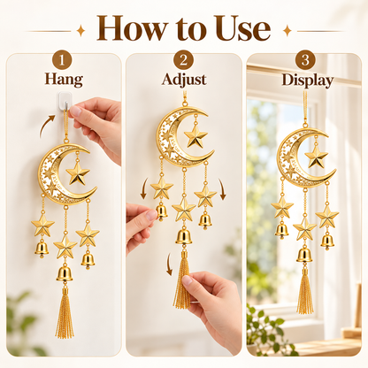 Velmoriao Moon & Star Hanging Decor