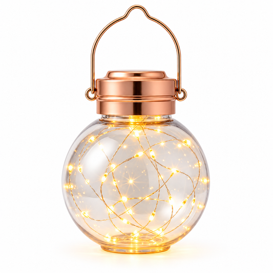 Velmoriao Glass Globe String Light Lantern