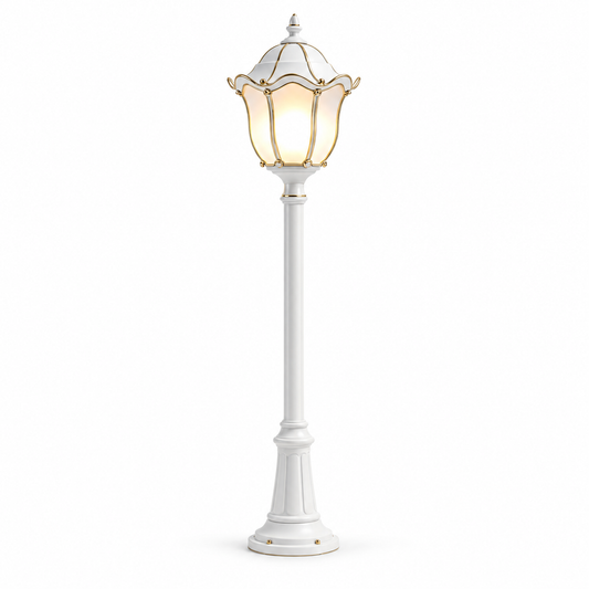 Velmoriao Classic White Garden Post Light