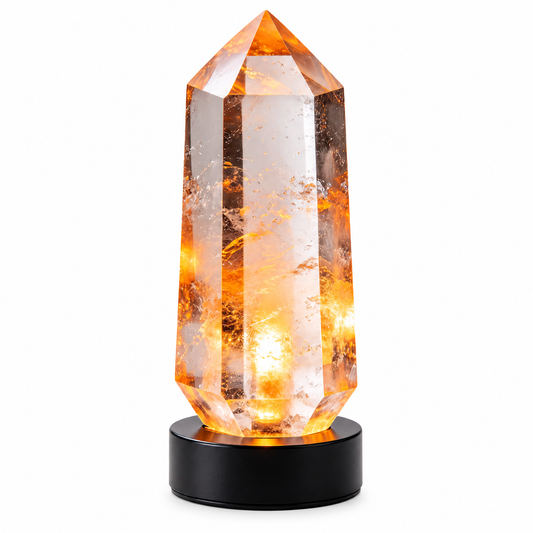 Velmoriao Crystal Prism Ambient Table Lamp