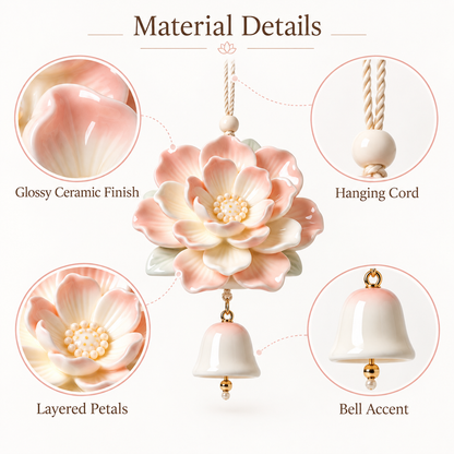 Velmoriao Floral Hanging Bell Decor