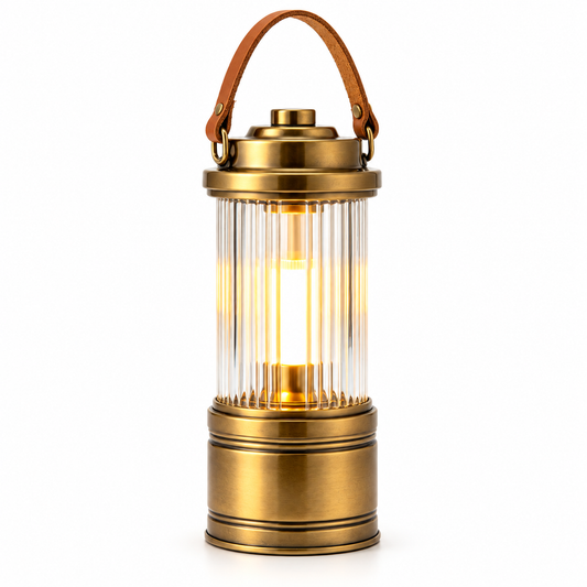 Velmoriao Vintage Gold Camping Lantern