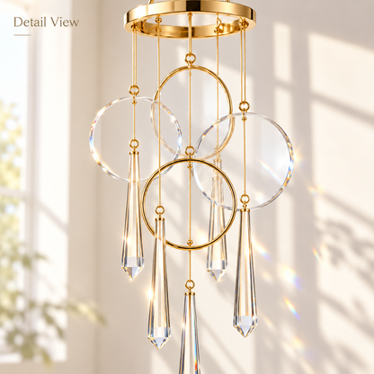 Velmoriao Crystal Ring Hanging Decor