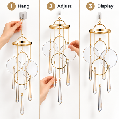 Velmoriao Crystal Ring Hanging Decor