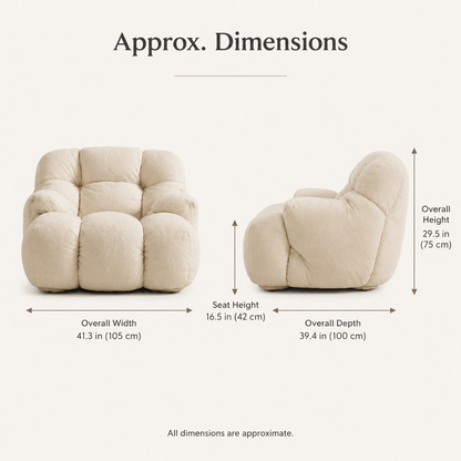 Cloud Plush Accent Chair, Deep Seat Cozy Lounge Chair